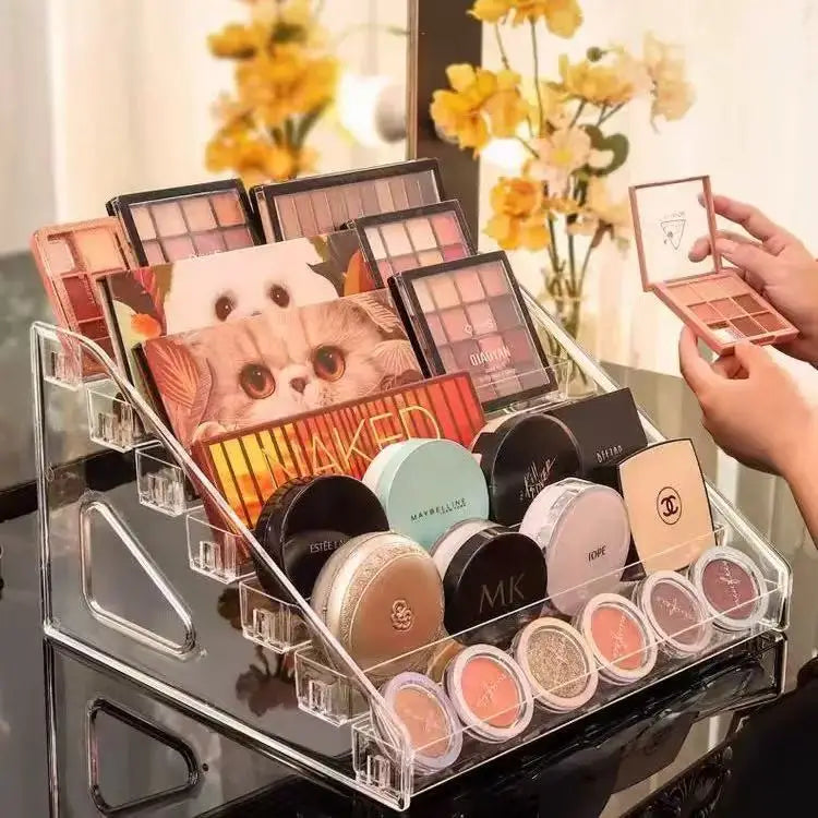 Jewelry Display Stand Transparent Figure Storage Multi-layer Acrylic Millet Badge Cosmetics Desktop Shelf Jewelry Box Organizer