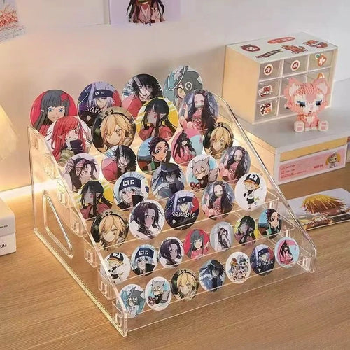 Jewelry Display Stand Transparent Figure Storage Multi-layer Acrylic Millet Badge Cosmetics Desktop Shelf Jewelry Box Organizer